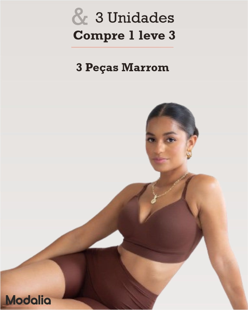 Sutiã Modelador Efeito Silicone - Comprando 1 Você Leva + 2 Grátisv