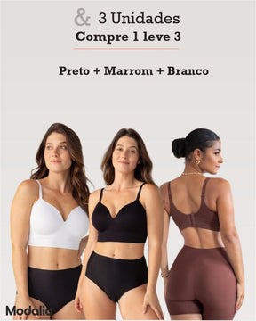 Sutiã Modelador Efeito Silicone - Comprando 1 Você Leva + 2 Grátisv