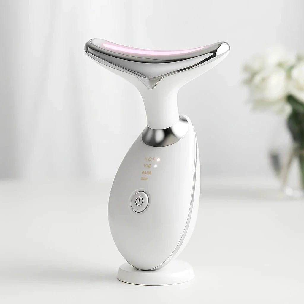 Massageador Elétrico Facial com Fototerapia Anti-Rugas