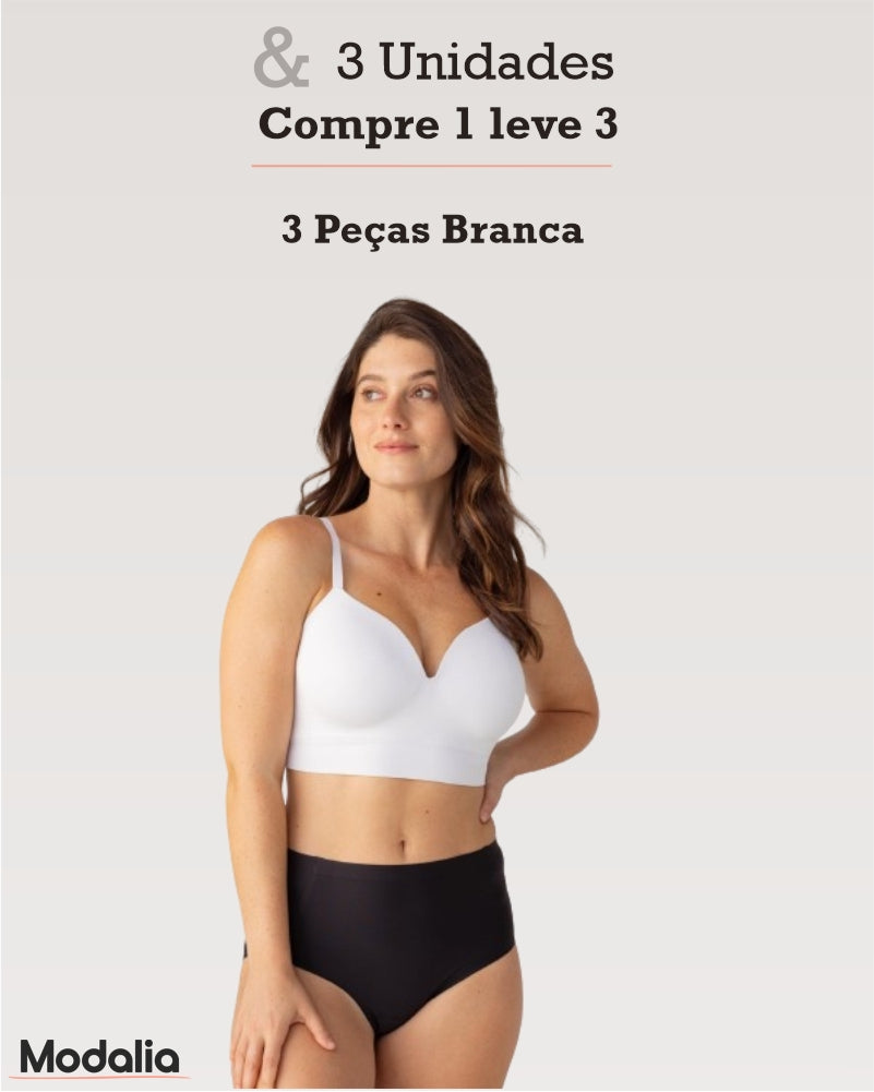 Sutiã Modelador Efeito Silicone - Comprando 1 Você Leva + 2 Grátisv