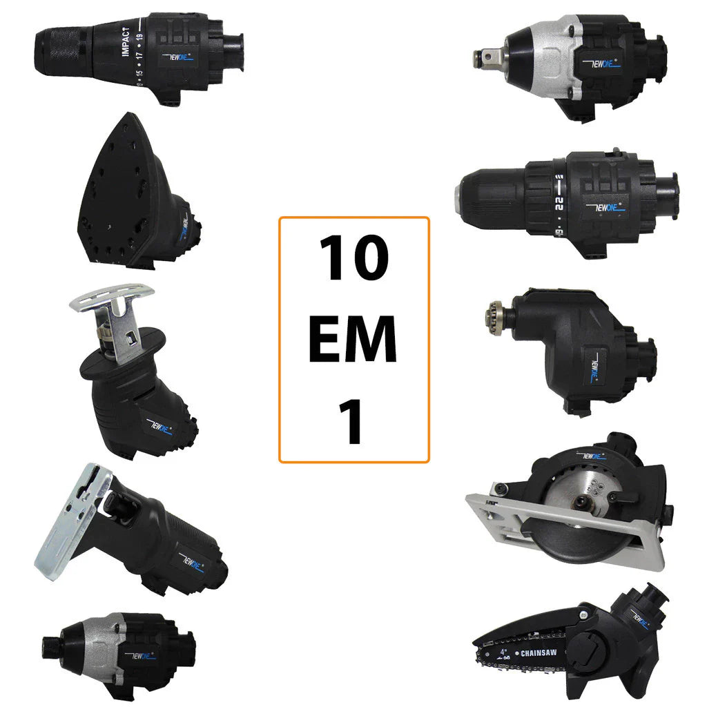 Kit 10 em 1 Parafusadeira Furadeira Lixadeira Serra Martelete Elétrico Espatulas + 2 Brindes Exclusivos